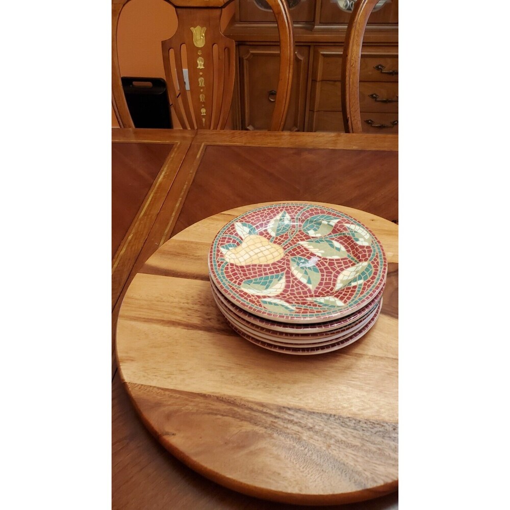 Salad Plate Mosaic Fruit by PIER 1 A set of 4